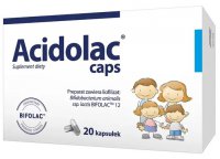 Acidolac caps, probiotyk, 20 kapsułek