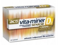 Acti Vita-miner Senior D3, zestaw witamin i minerałów, 60 tabletek