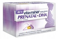 Aflofarm Vita-miner acti Prenatal+DHA 30 tabletek + 30 kapsułek