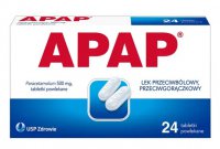 Apap, 500 mg paracetamol, 24 tabletek
