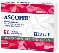 Ascofer, niedobory żelaza  x 50 drażetek
