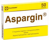 Aspargin 17 mg +  54 mg, 50 tabletek