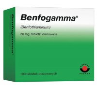 Benfogamma, zapobieganie i leczenie niedoborów witaminy B1, 100 tabletek