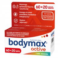 Bodymax Active - 60 tabetek + 20 tabletek gratis
