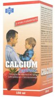 Calcium, Polfarmex, syrop, truskawkowy, profilaktyka, niedobór, wapnia,150 ml