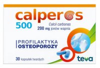 Calperos, 500, wapno, osteoporoza x 30 kapsułek