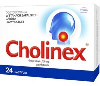 Cholinex, ból gardła, stan zapalny x 24 pastylki