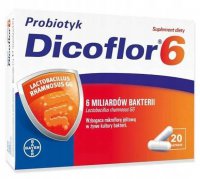 Dicoflor 6, probiotyk, kapsułki,  20 kapsułek