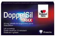 DoppelSil MAx ,50mg, syldenafil, lek, bez, recepty, na erekcję, potencję, 4 tabletki