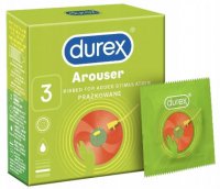 Durex, Arouser prezerwatywy prążkowane, 3 sztuki