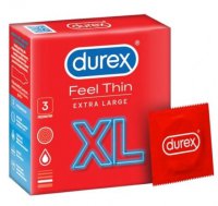 Durex, Feel Thin XL, prezerwatywy, 3 sztuki