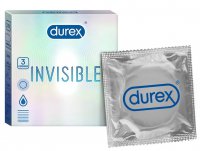 Durex Invisible, prezerwatywy supercienkie, 3 sztuk