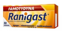 Famotydyna Ranigast 20 mg 30 tabletek