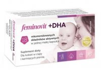 Feminovit +DHA,  dla kobiet w ciąży, karmiących piersią, 30 kapsułek