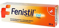 Fenistil 1 mg/g, Inpharm, żel, przeciwświądowy, przeciwuczuleniowy, ukąszenia owadów, oparzenia, 30g