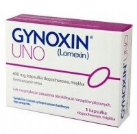 Gynoxin Uno, 600 mg, kapsułka dopochwowa, 1 kapsułka