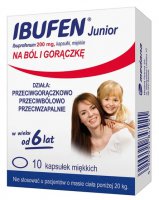 Ibufen Junior, 200,mg, 10 kapsułek