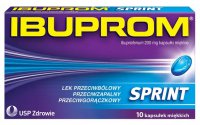 Ibuprom, sprint, caps 200 mg x 10 kapsułek
