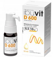 Ibuvit D 600,krople doustne, dla niemowląt, dzieci, 10ml