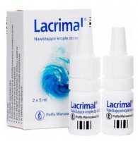 Lacrimal, nawilżające krople do oczu, 2x5 ml