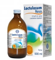 Lactulosum HASCO,  syrop, na zparcia, 2,5g/5ml, 500ml