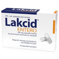 Lakcid entero, probiotyk, biegunki  250 mg x 10 kapsułek