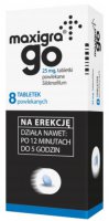 Maxigra Go, 25 mg, syldenafil, 8 tabletek