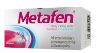 Metafen, ibuprofen 200 mg + paracetamol 325 mg, 50 tabletek