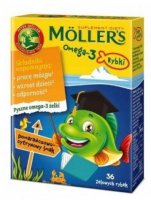 Mollers Omega-3 Rybki Pomarańczowo-cytrynowe, żelki, 36 żelowych rybek
