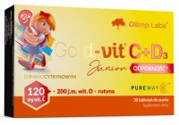 Olimp, Gold Vit C+D3 Junior, 30 tabletek