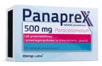 Panaprex, 500 mg, paracetamol,  lek przeciwbólowy, przeciwgorączkowy, 50 tabl.
