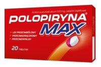 Polopiryna Max, 500 mg, 20 tabletek dojelitowych