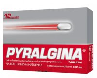 Pyralgina 500 mg, lek przeciwbólowy, 12 tabletek