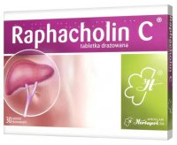 Raphacholin C, niestrawność, zdrowa wątroba x 30 tabletek drażowanych