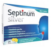 Septinum Silver pastylki do ssania 24 sztuki bez cukru
