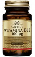 SOLGAR Witamina B12 100mcg 100 tabletek