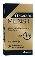 Tadalafil Mensil, 10 mg tadalafilum, potencja, 2 tabletki