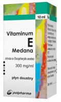 Vitaminum E, 300mg/ml,  Krople, Meda, 10ml