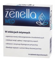 Zenella Med, w infekcjach intymnych, 14 tabletek dopochwowych