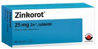 Zinkorot, 25 mg, cynk, niedobór cynku, 50 tabletek