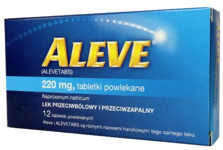Aleve 220mg naproxenum, 12 tabletek InPharm