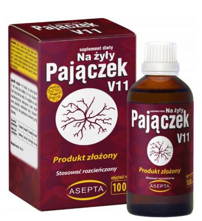 Asepta, Na żyły pajączek V11, 100 ml