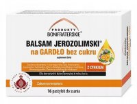 Balsam Jerozolimski na gardło bez cukru, 16 pastylek do ssania