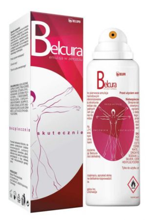 Belcura, emulsja w aerozolu do ciała z mikronizowanym srebrem, 125 ml