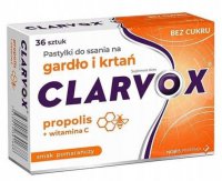 Clarvox bez cukru,  36 pastylek do ssania