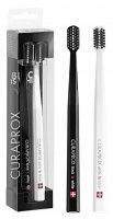 Curaprox Black is white DUO ultra soft, zestaw dwóch szczoteczek