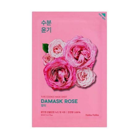 Holika Holika Pure Essence Mask Sheet Damask Rose, maska do twarzy na płachcie, 1 sztuka.