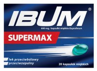 Ibum Supermax, 600 mg 20 kapsułek