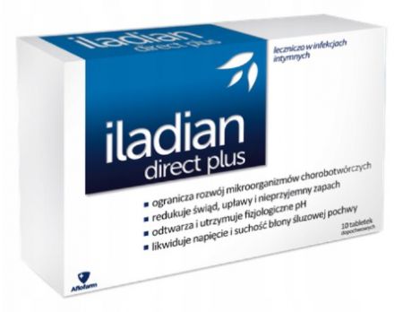 Iladian direct plus, 10 tabletek dopochwowych