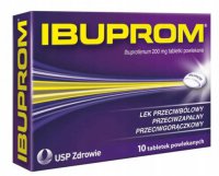 Ibuprom 200mg, 10 tabletek